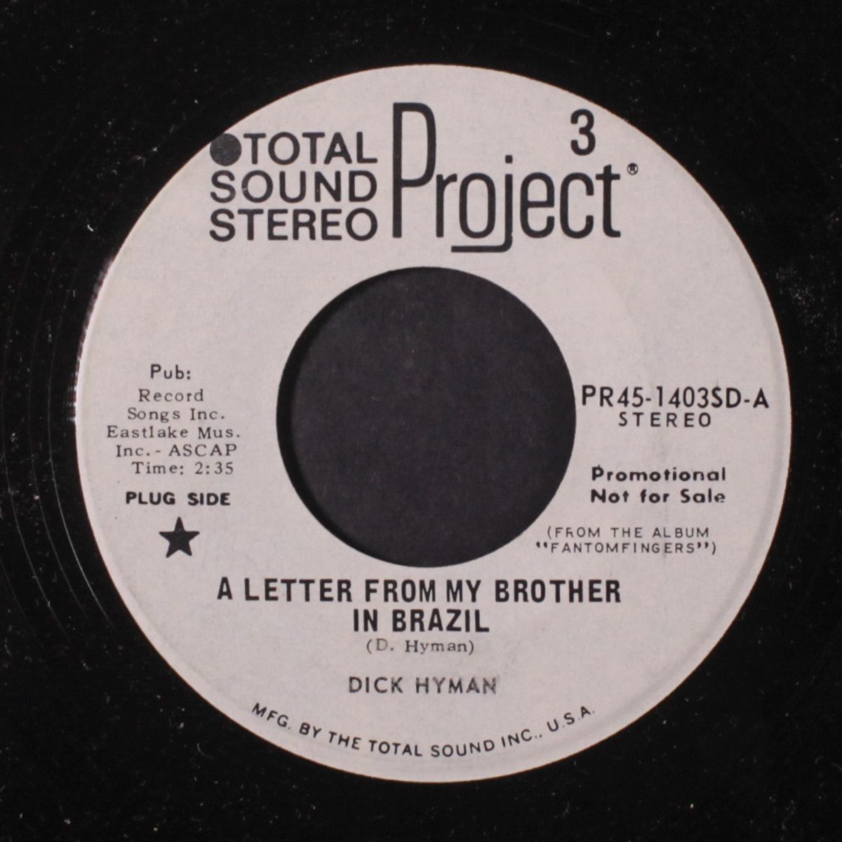 a letter from my brother in brazil / losing my mind by DICK HYMAN