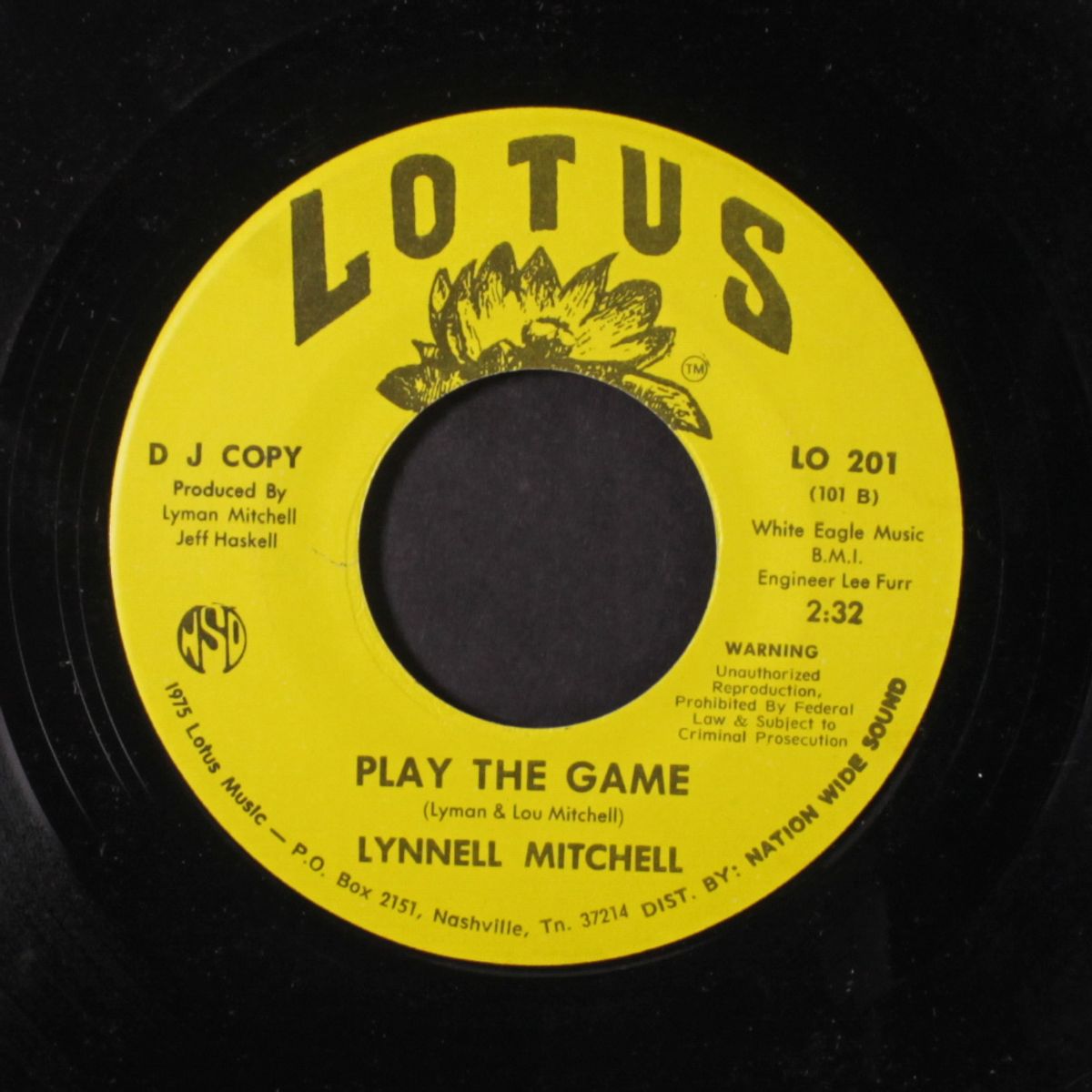 play the game / reach for me by LYNNELL MITCHELL