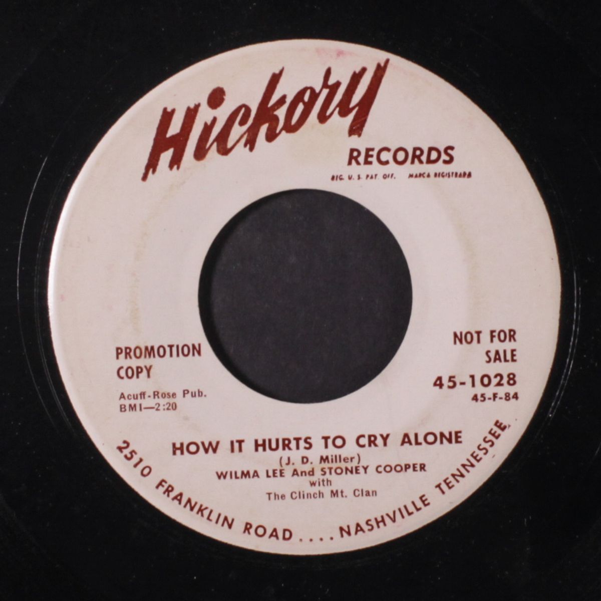 just for awhile / how it hurts to cry alone by WILMA LEE