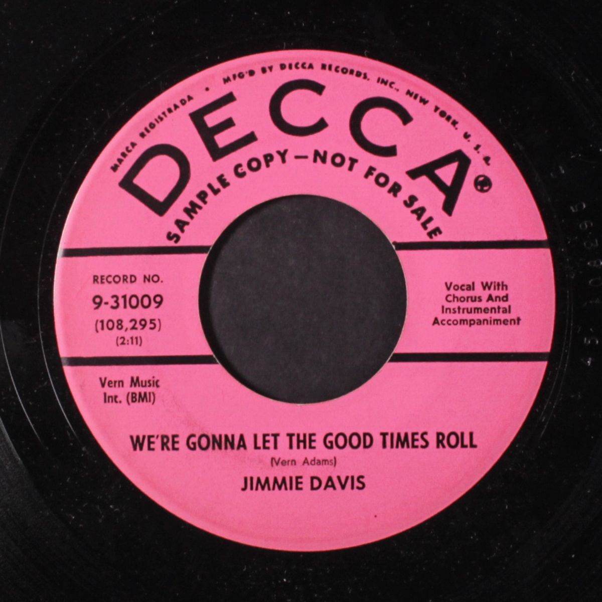 we're gonna let the good times roll by JIMMIE DAVIS
