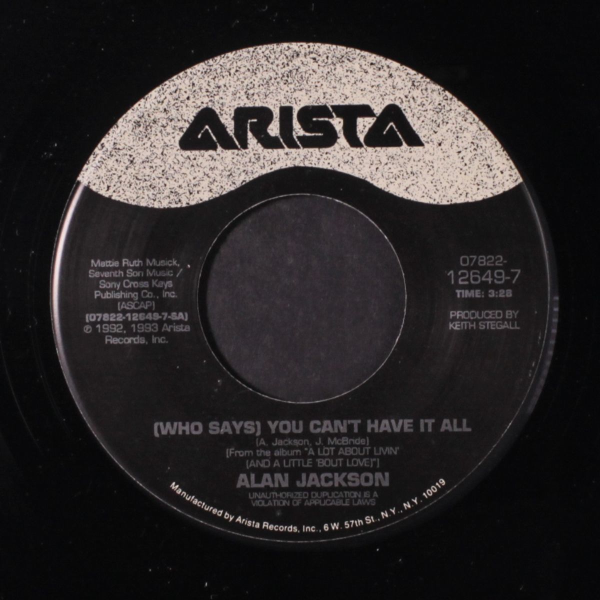 (who says you can't have it all / if it ain't one thing (it's you)) by ALAN JACKSON