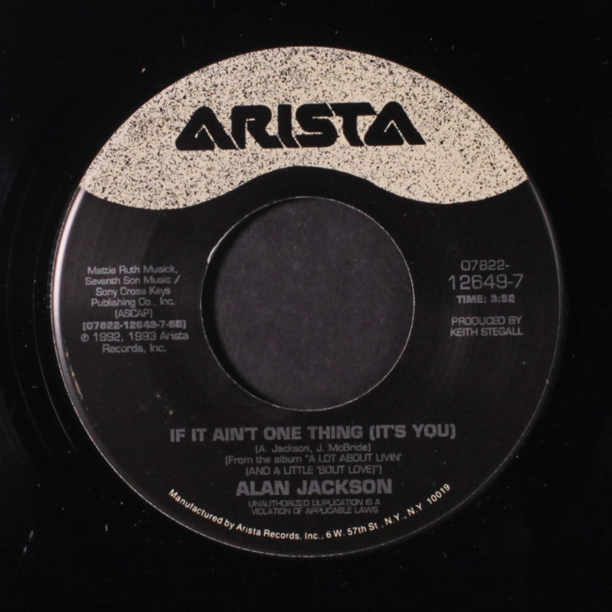(who says you can't have it all / if it ain't one thing (it's you)) by ALAN JACKSON