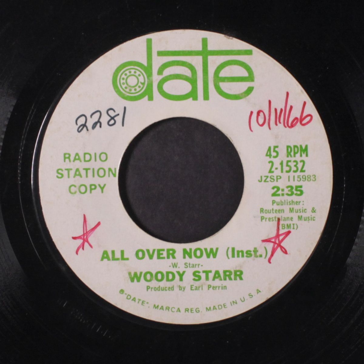 all over now / instrumental by WOODY STARR