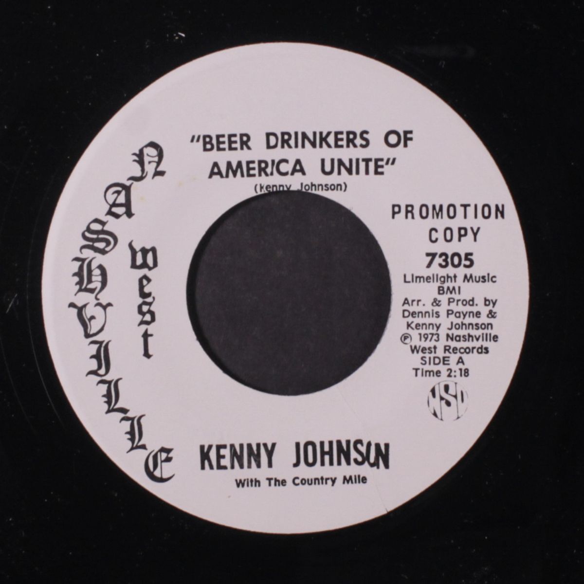 leavin' california / beer drinkers of america unite by KENNY JOHNSON WITH COUNTRY MILE