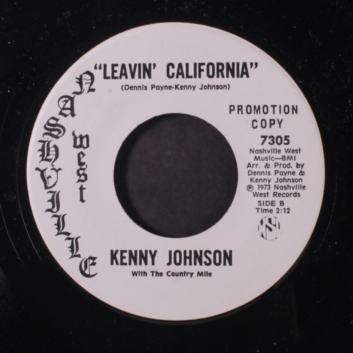 leavin' california / beer drinkers of america unite by KENNY JOHNSON WITH COUNTRY MILE