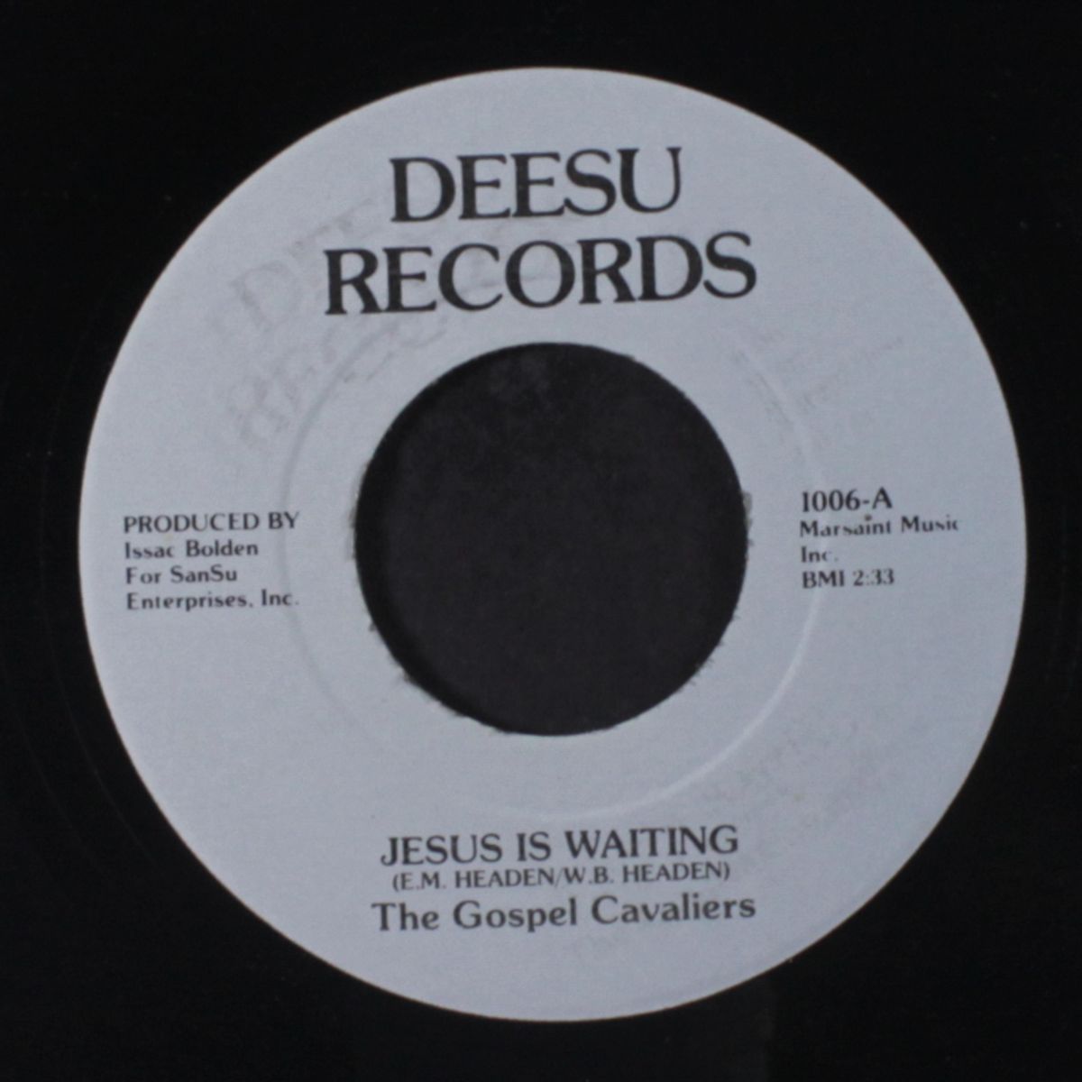 jesus is waiting / you can't make it on your own by GOSPEL CAVALIERS