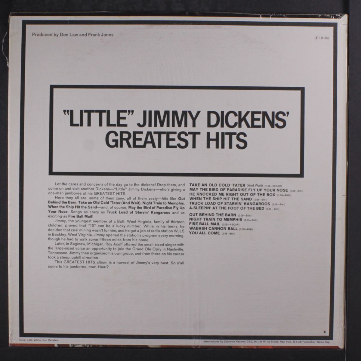 greatest hits by LITTLE JIMMY DICKENS