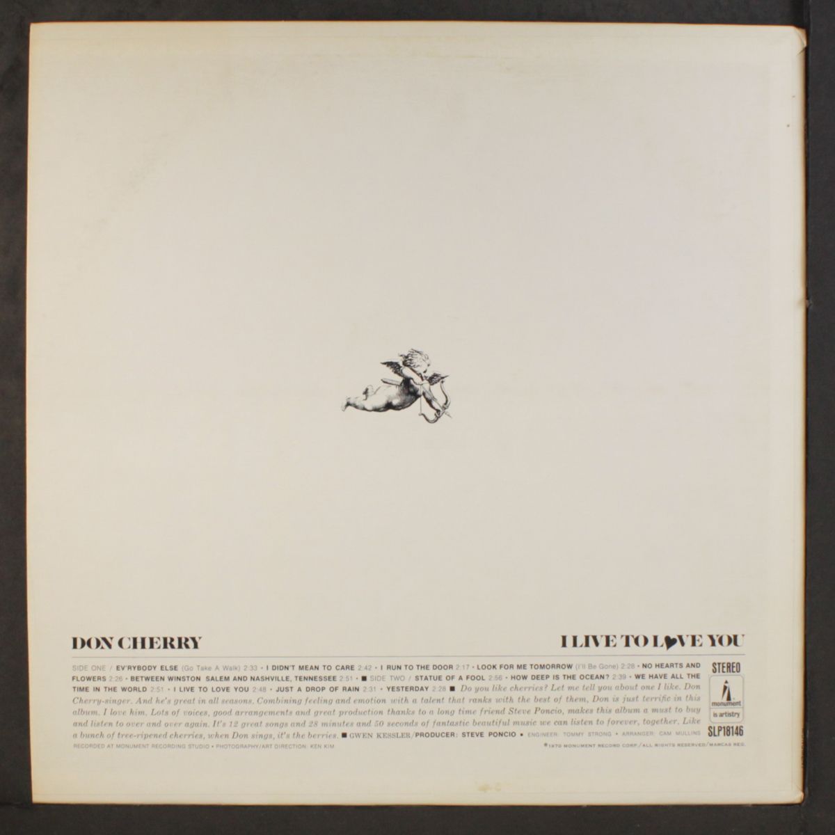 i live to love you by DON CHERRY