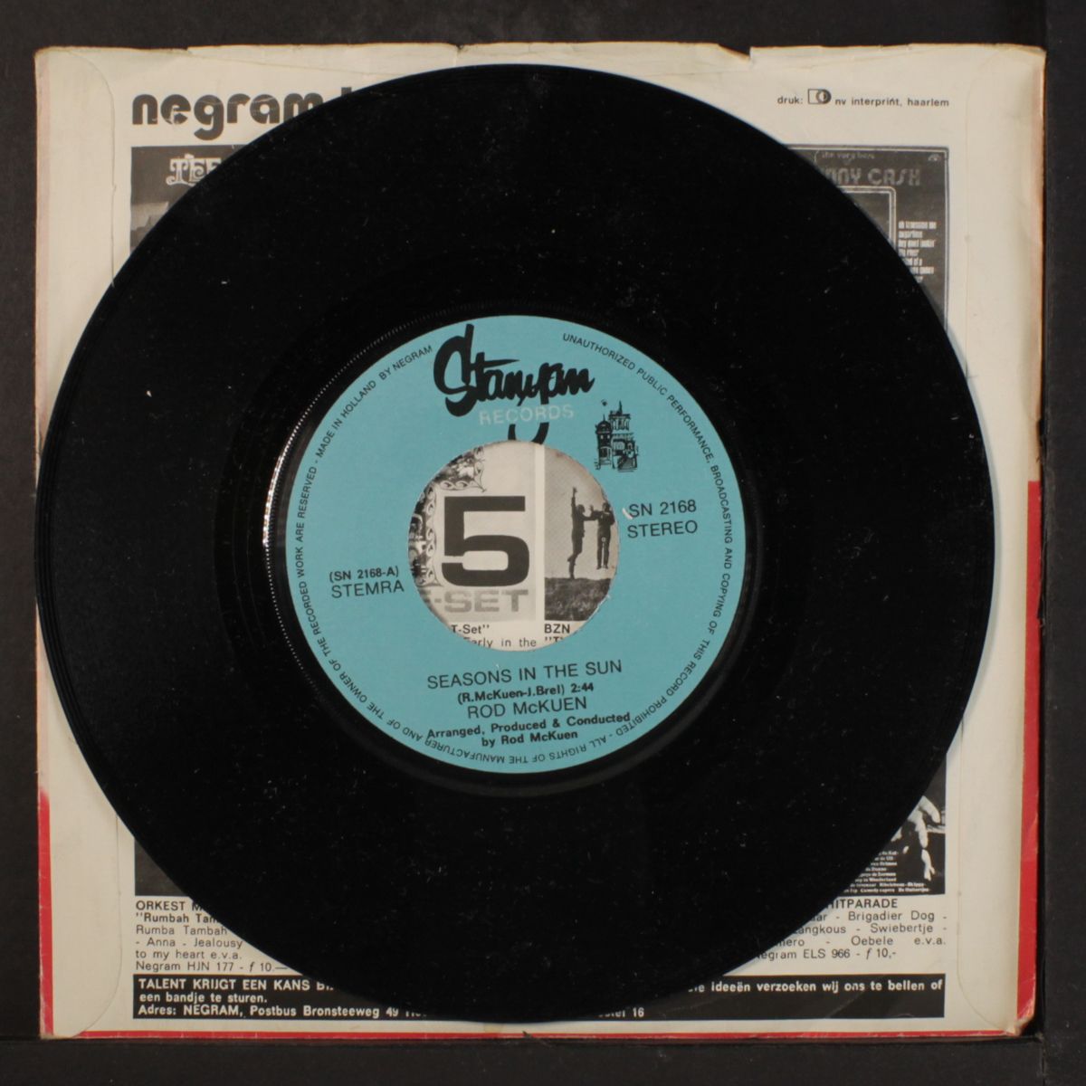 seasons in the sun / good for nothin' bill by ROD MCKUEN