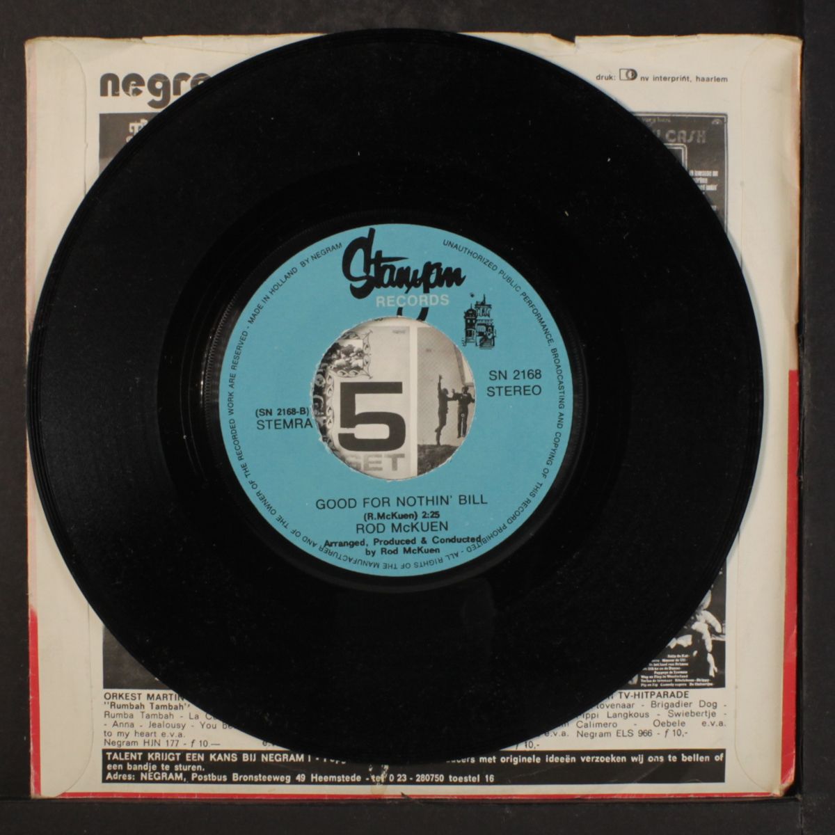 seasons in the sun / good for nothin' bill by ROD MCKUEN