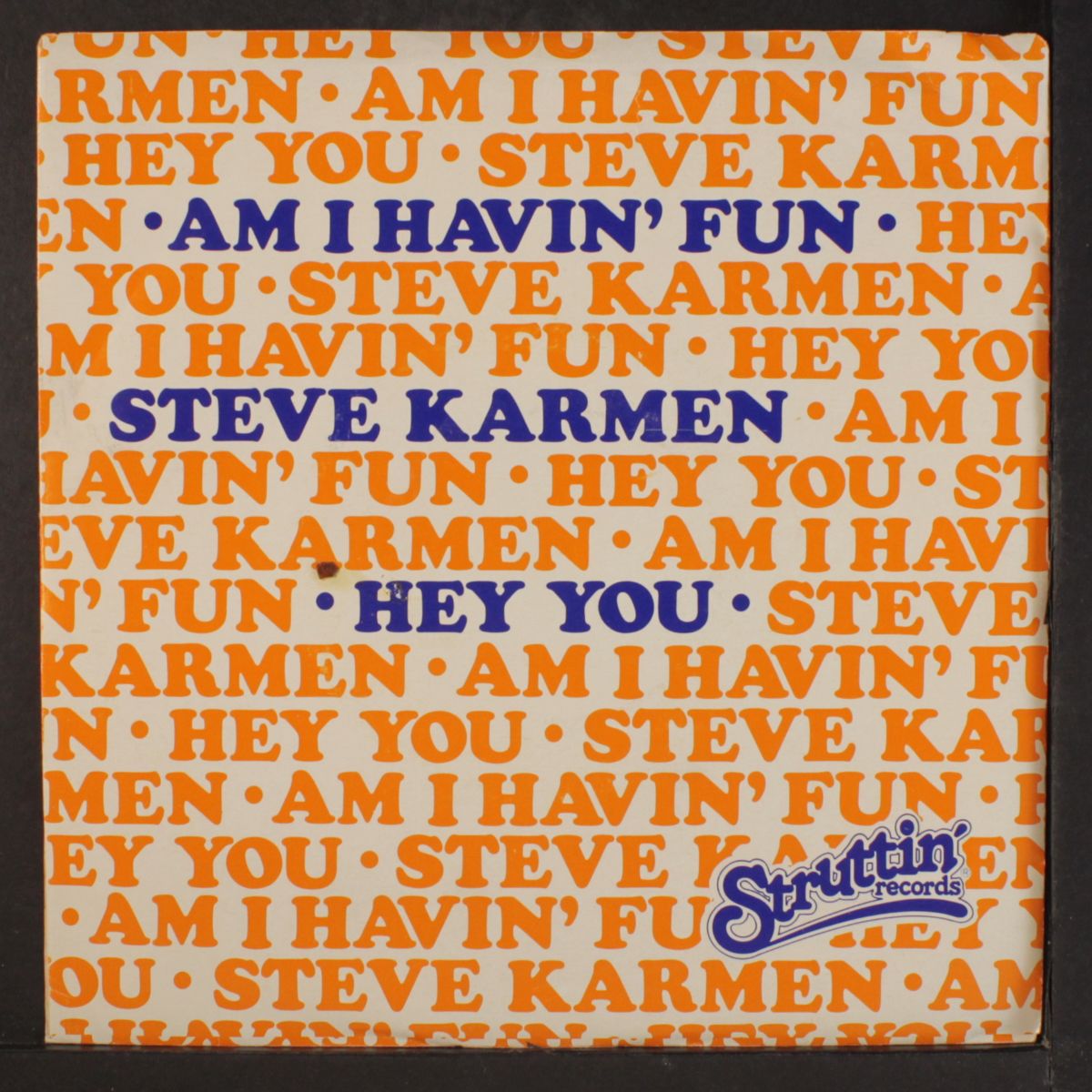 am i havin' fun / hey you by STEVE KARMEN
