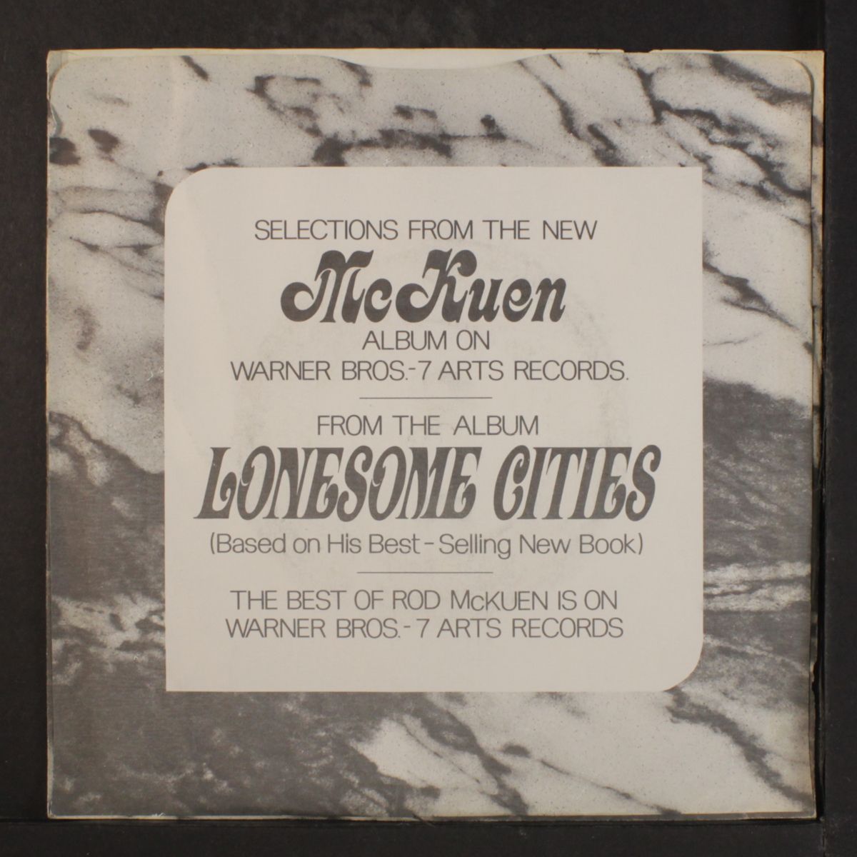 lonesome cities by ROD MCKUEN