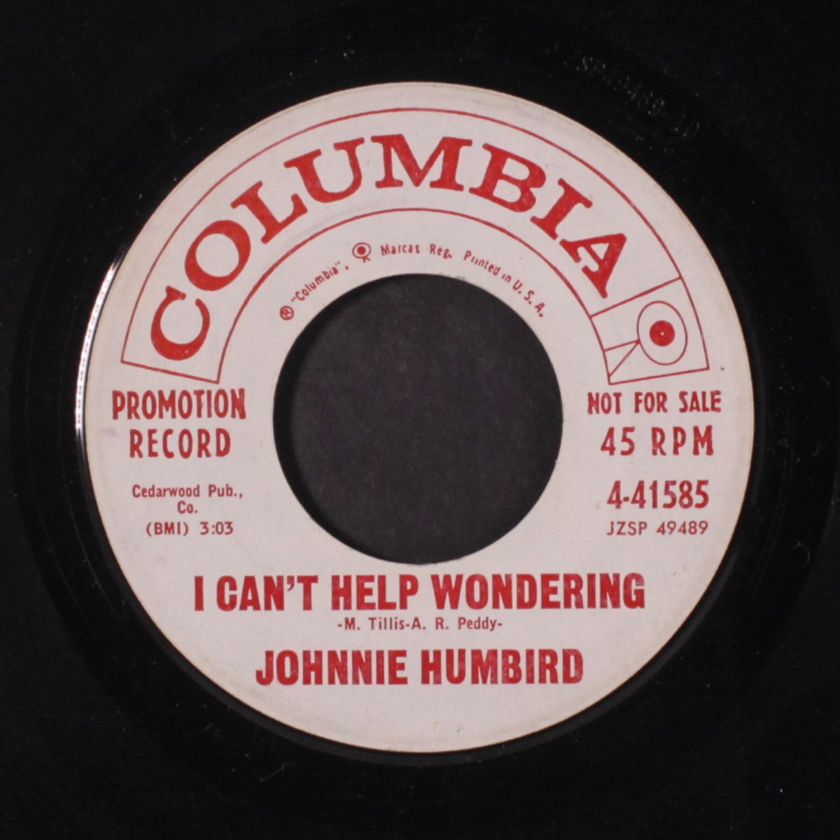 i can't help wondering / where is your conscience by JOHNNIE HUMBIRD