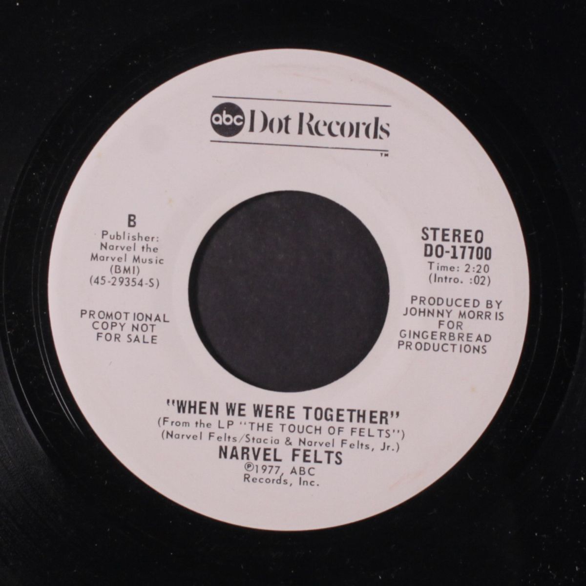i don't hurt anymore / when we were together by NARVEL FELTS