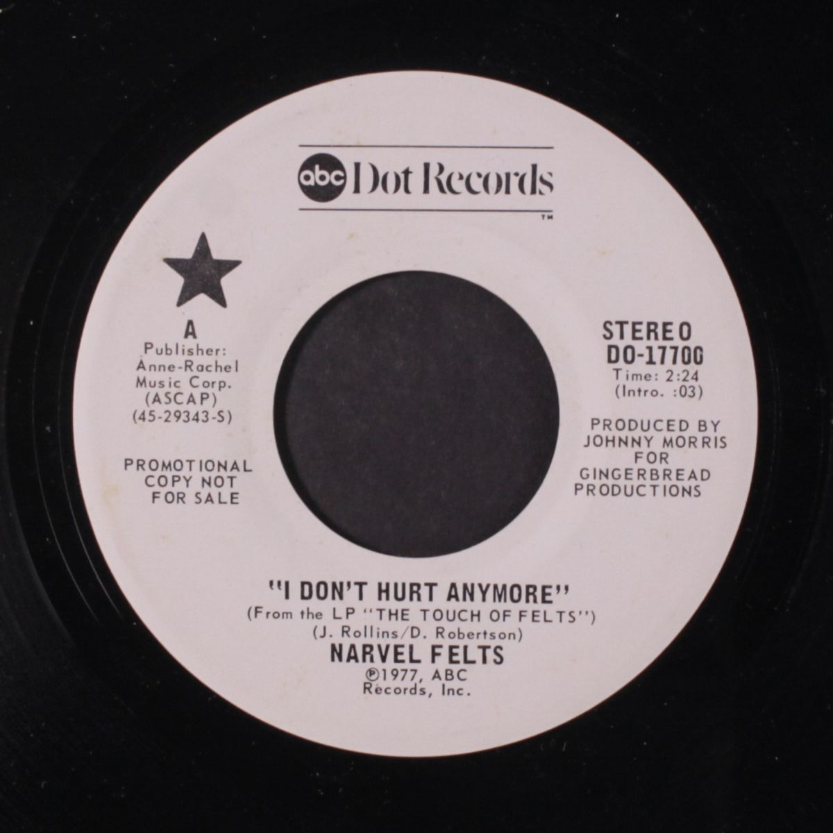 i don't hurt anymore / when we were together by NARVEL FELTS