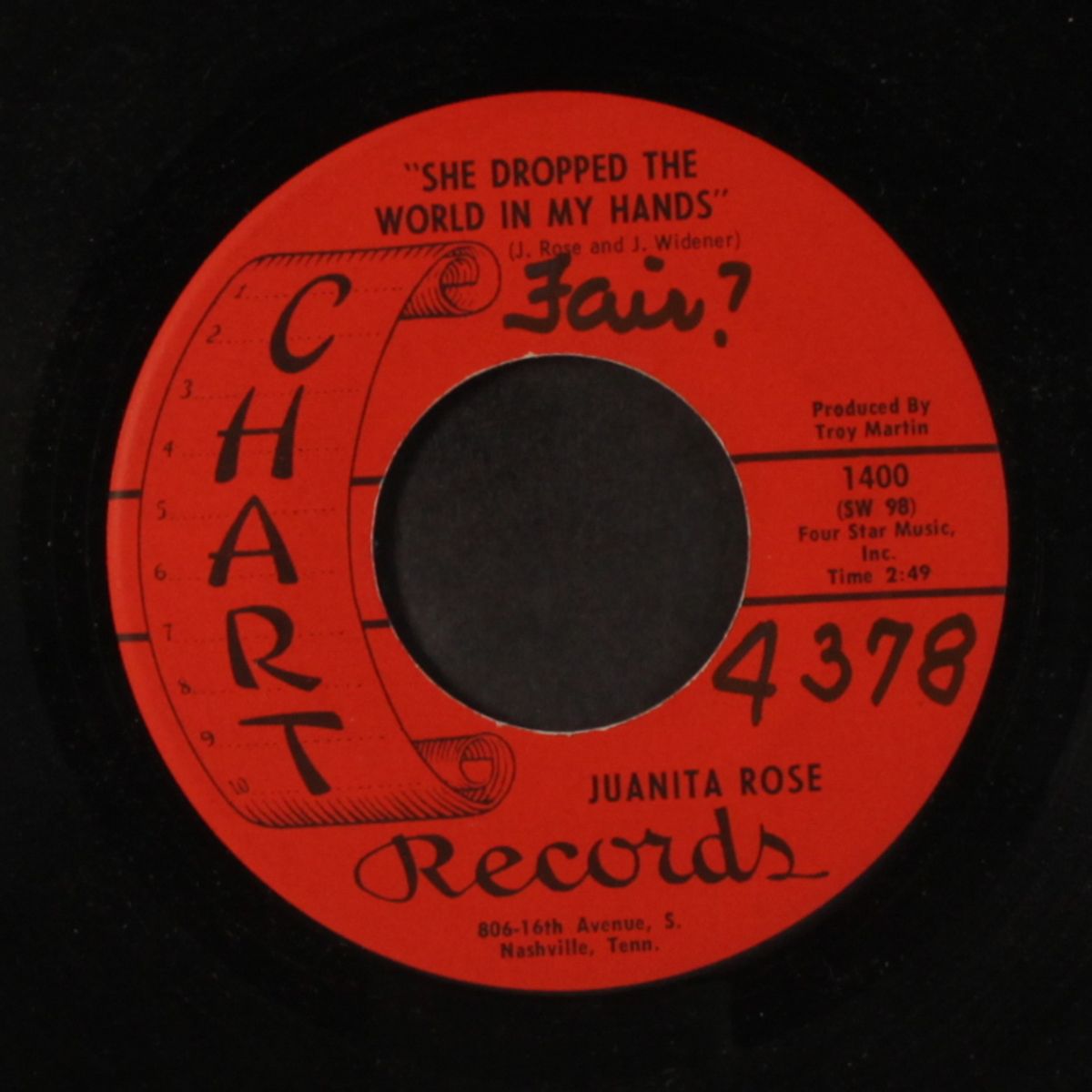 she dropped the world in my hands by JUANITA ROSE
