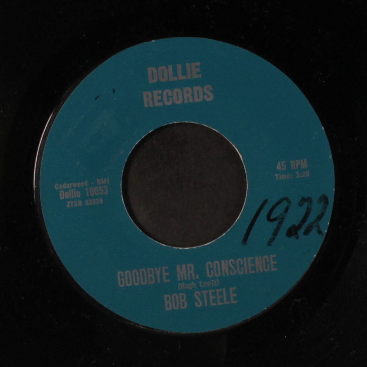 sorry i mentioned it / goodbye mr. conscience by BOB STEELE