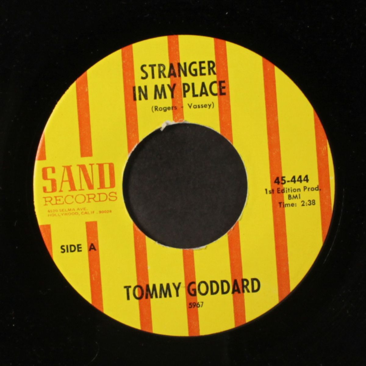 just another lie / stranger in my place by TOMMY GODDARD