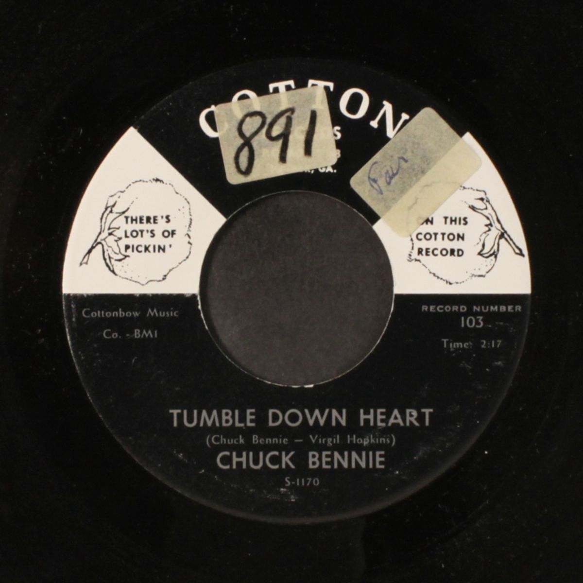 tumble down heart / lonely dove by CHUCK BENNIE