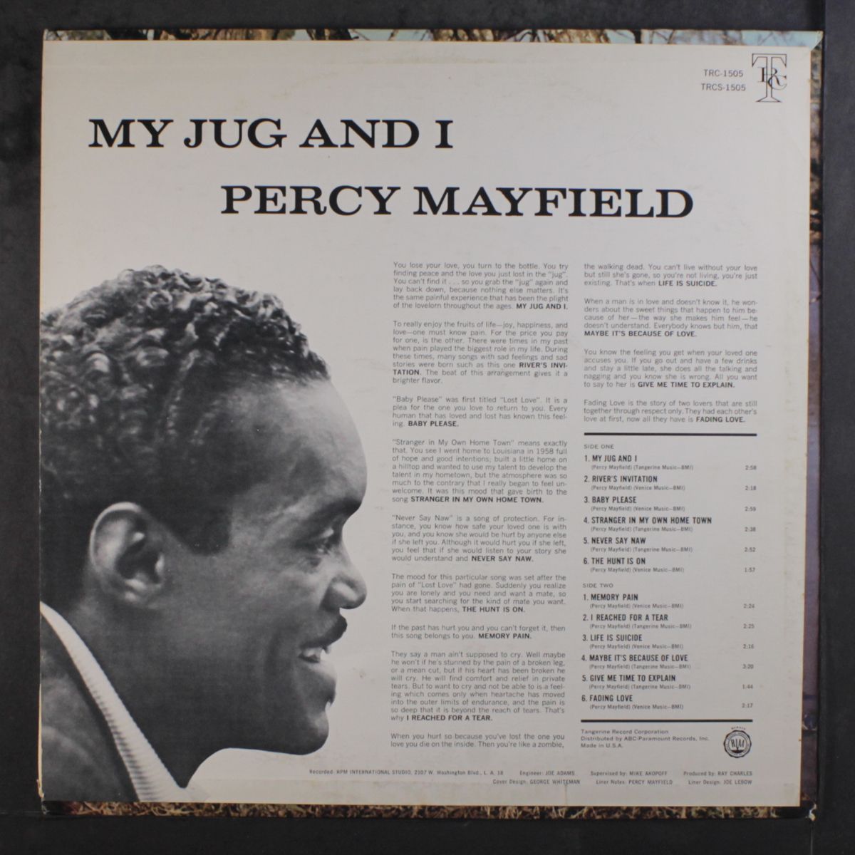my jug and i by PERCY MAYFIELD