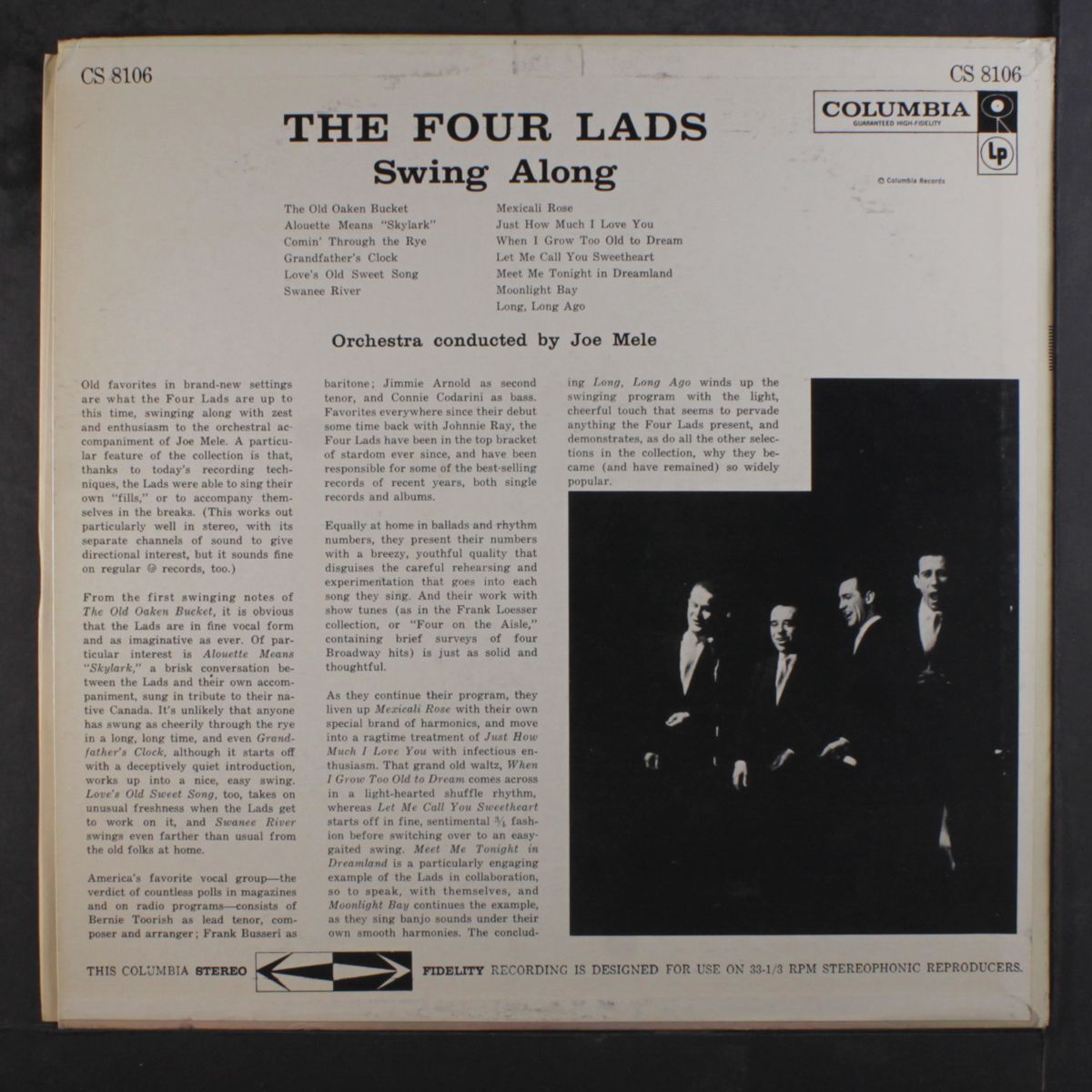 swing along by FOUR LADS
