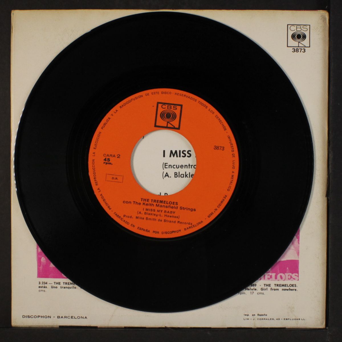 i shall be released / i miss my baby by TREMELOES