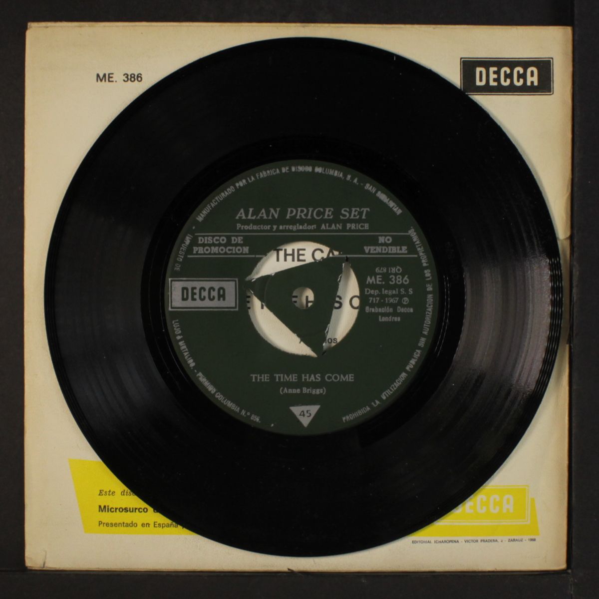 don't stop the carnival / the time has come by ALAN PRICE SET