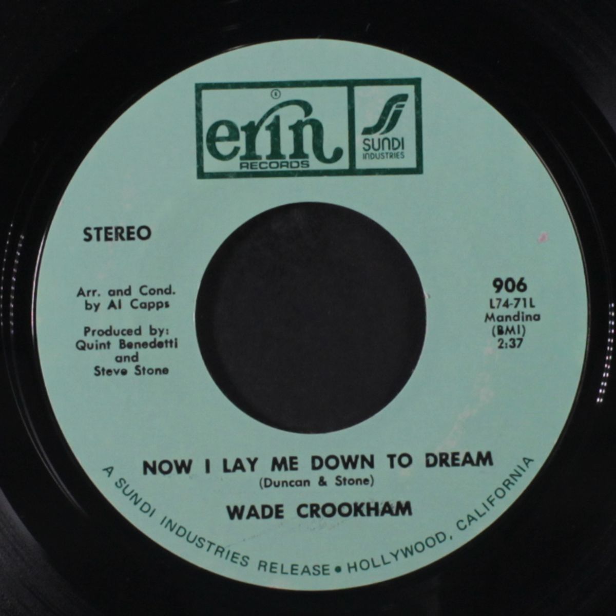 now i lay me down to dream / ready for love by WADE CROOKHAM