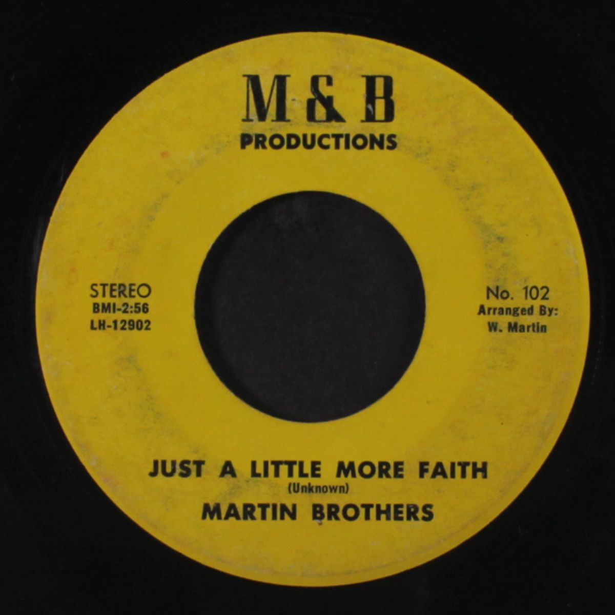 something got a hold on me / just a little more faith by MARTIN BROTHERS