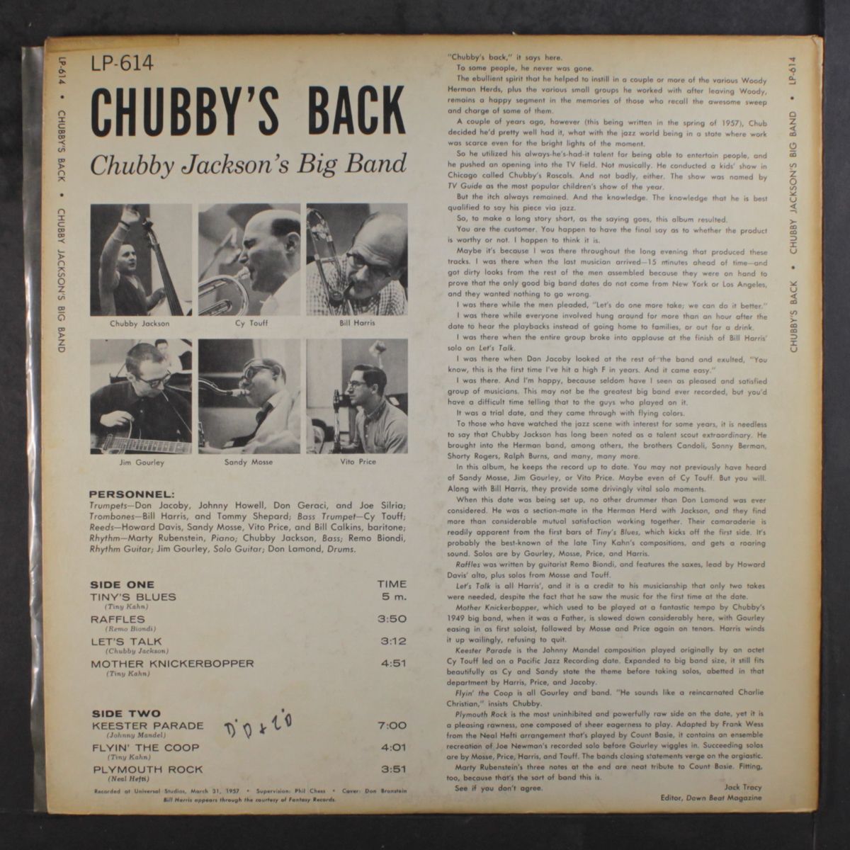 chubby's back by CHUBBY JACKSON