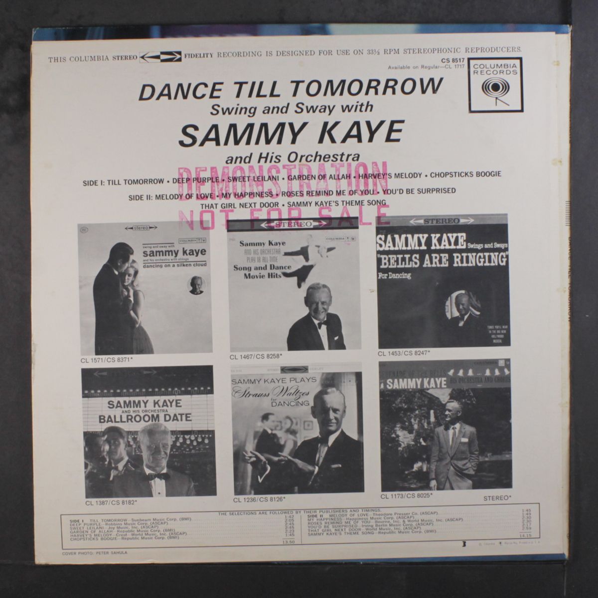 dance till tomorrow by SAMMY KAYE