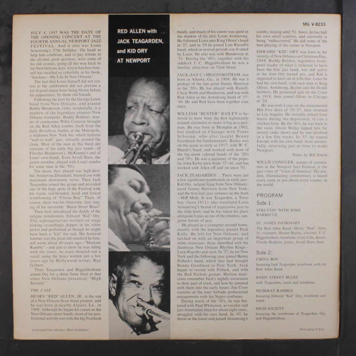 at newport by RED ALLEN, KID ORY, TEAGARDEN