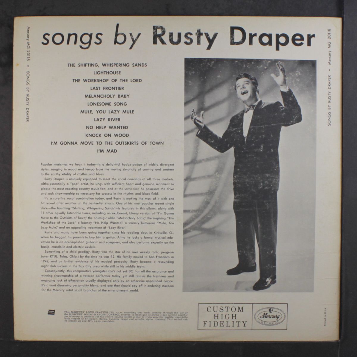 songs by dusty draper by RUSTY DRAPER