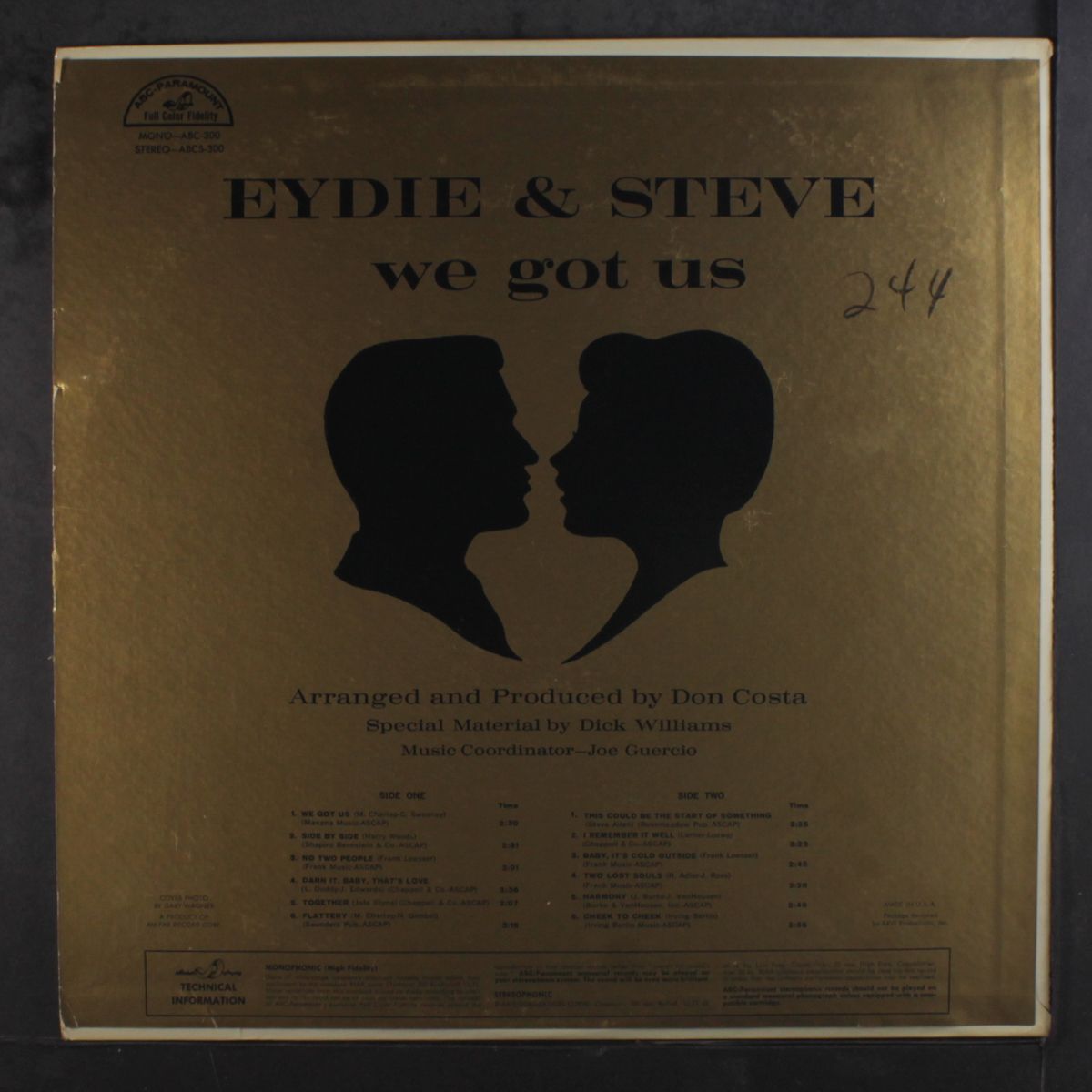 we got us by EYDIE GORME & STEVE LAWRENCE