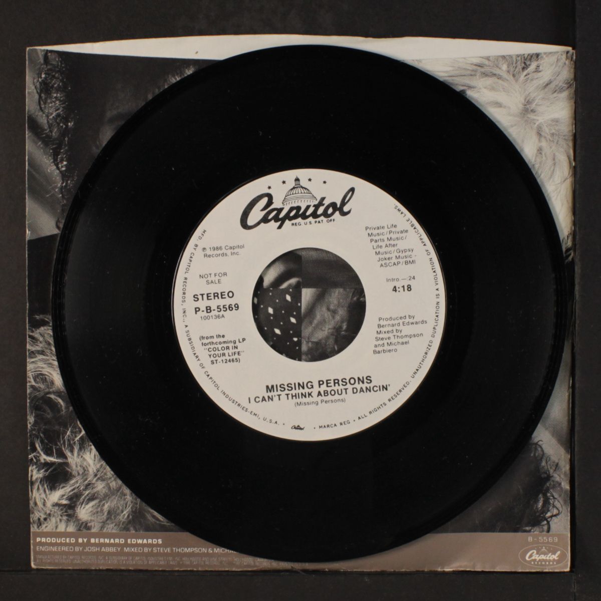 i can't think about dancin' / same by MISSING PERSONS