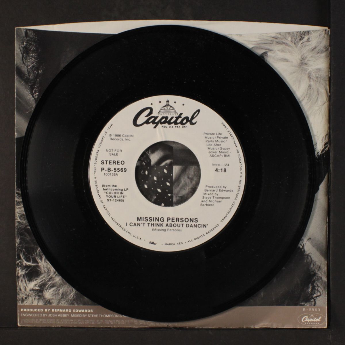i can't think about dancin' / same by MISSING PERSONS