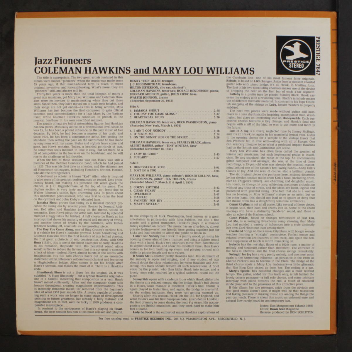 jazz pioneers by COLEMAN HAWKINS / MARY LOU WILLIAMS