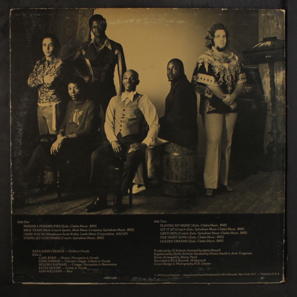 playing my fiddle for you by PAPA JOHN CREACH & ZULU