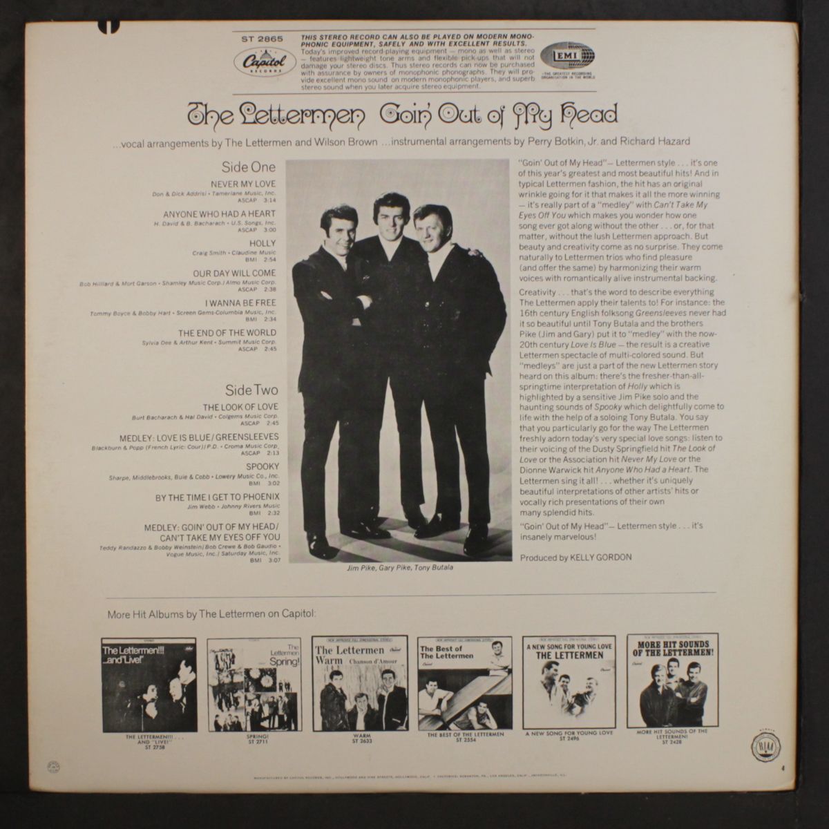 goin' out of my head by LETTERMEN