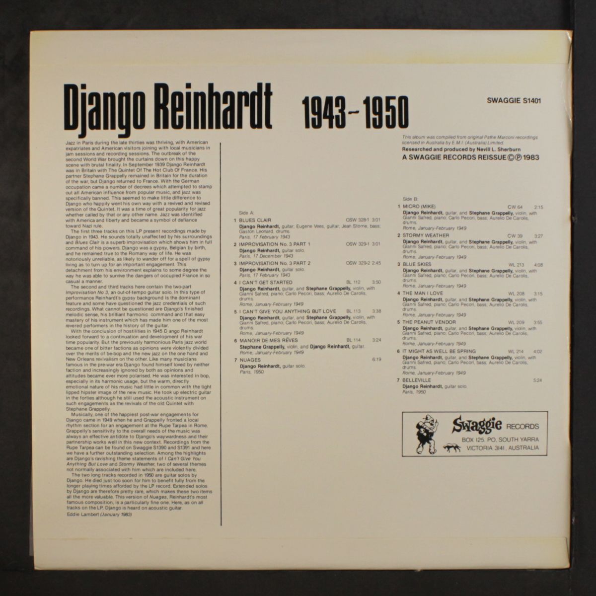 1943-1950 by DJANGO REINHARDT