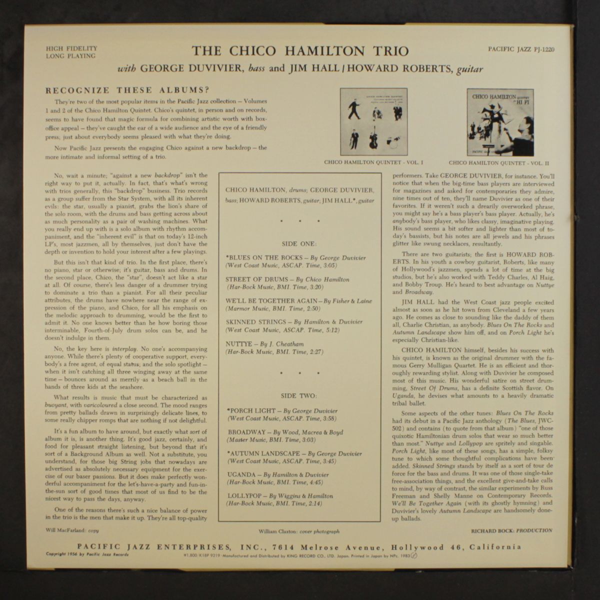 chico hamilton trio by CHICO HAMILTON