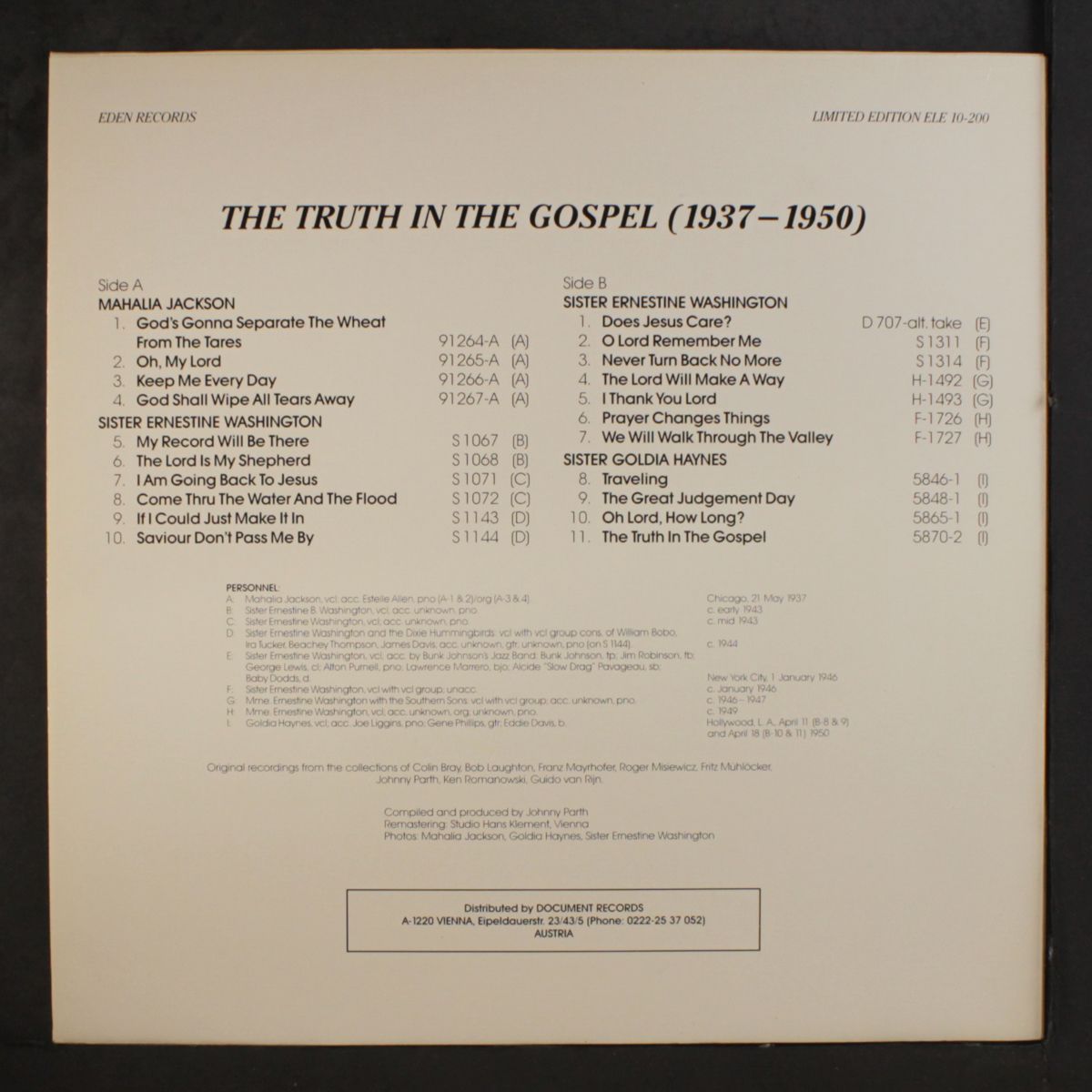 the truth in the gospel 1937-1950 by VARIOUS
