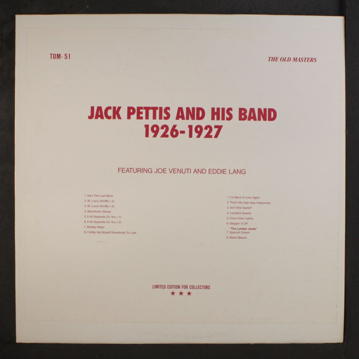 1926-1927 by JACK PETTIS