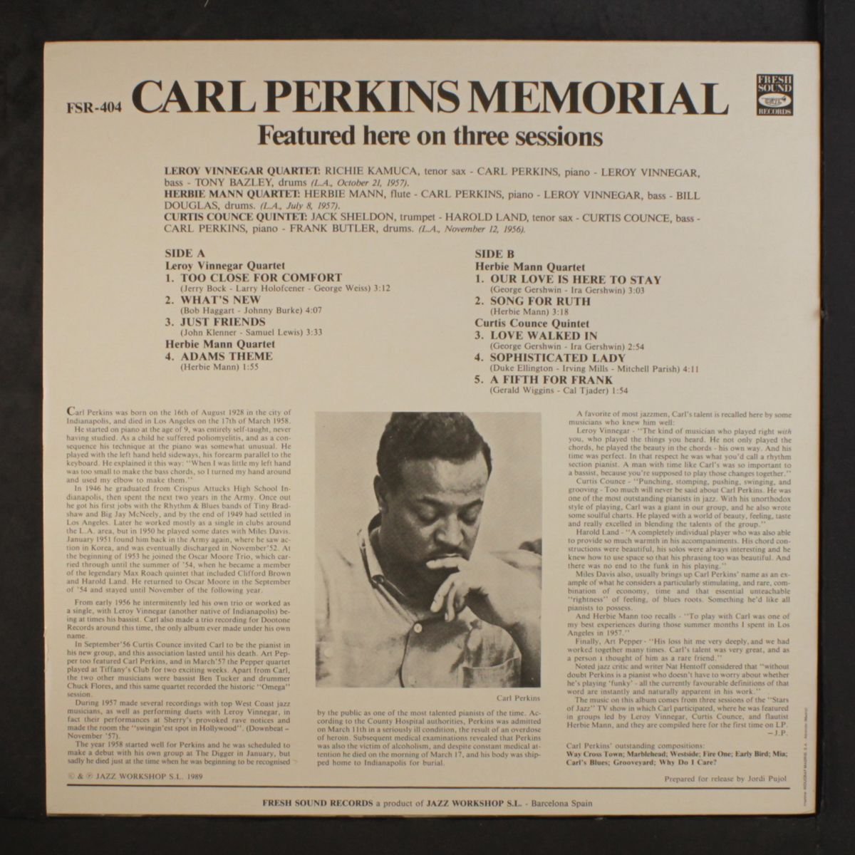 memorial by CARL PERKINS