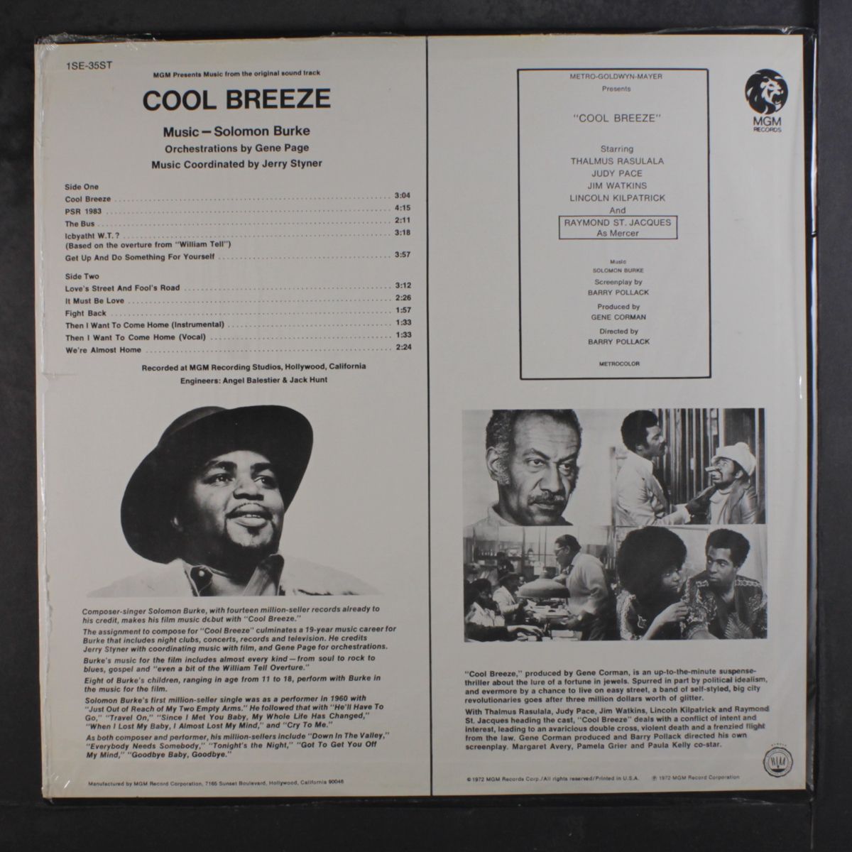 cool breeze soundtrack by SOLOMON BURKE
