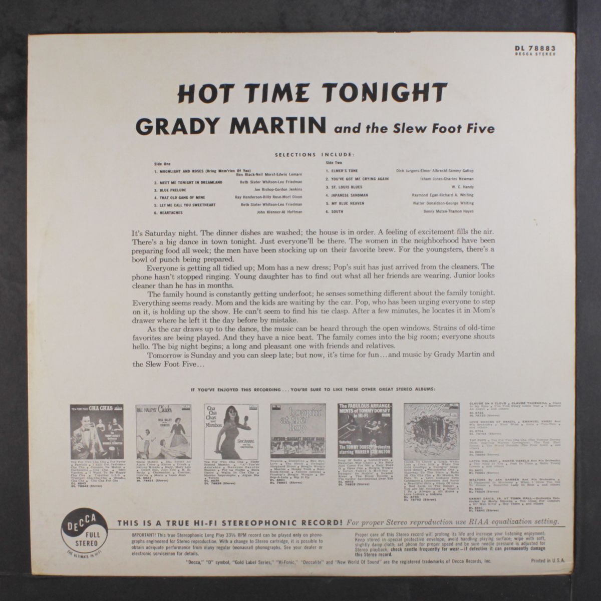 hot time tonight by GRADY MARTIN