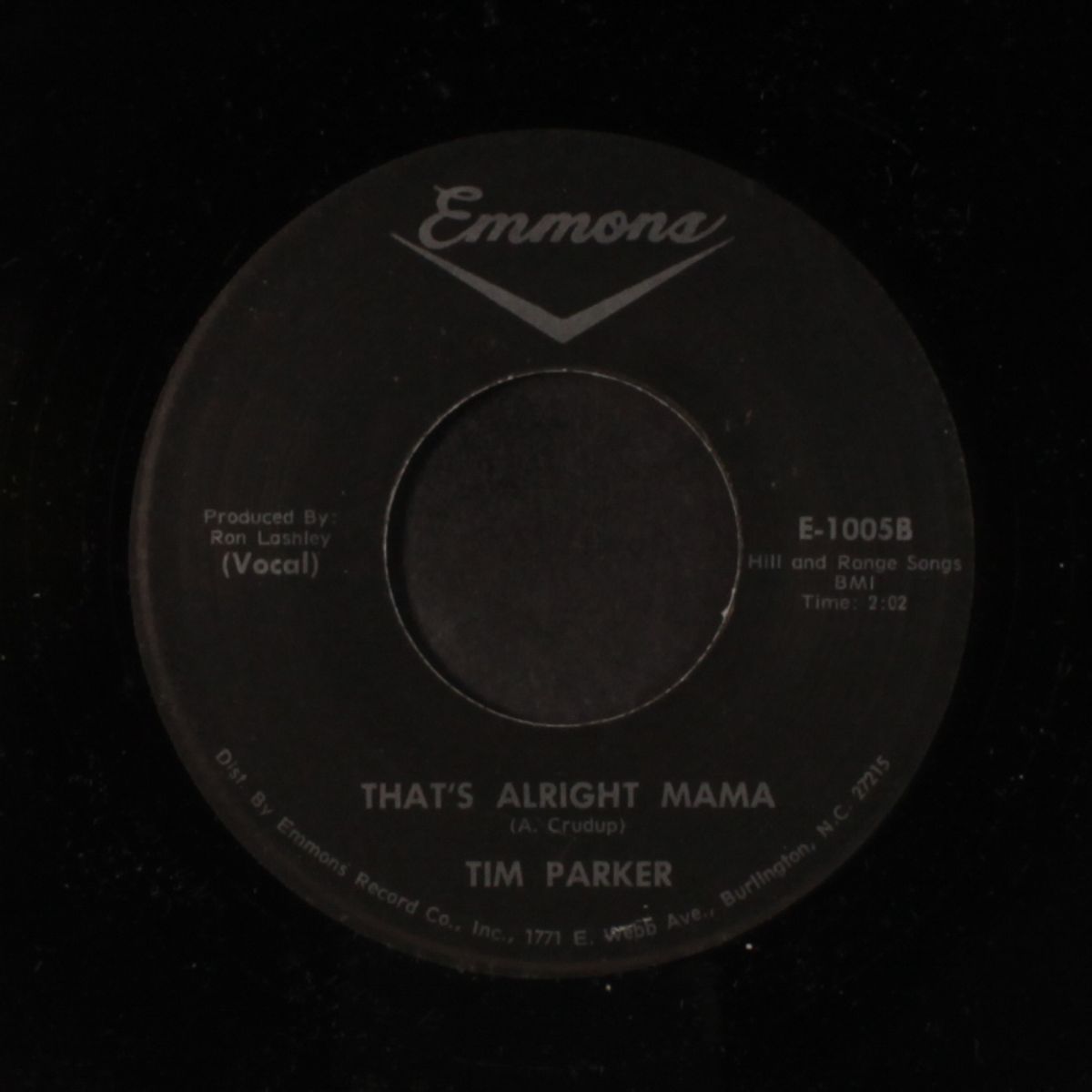 that's alright mama / dear mama by TIM PARKER