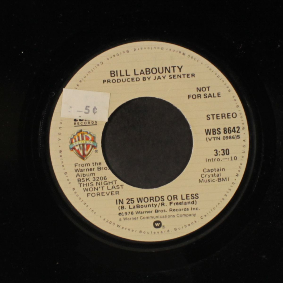 in 25 words or less / mono by BILL LABOUNTY