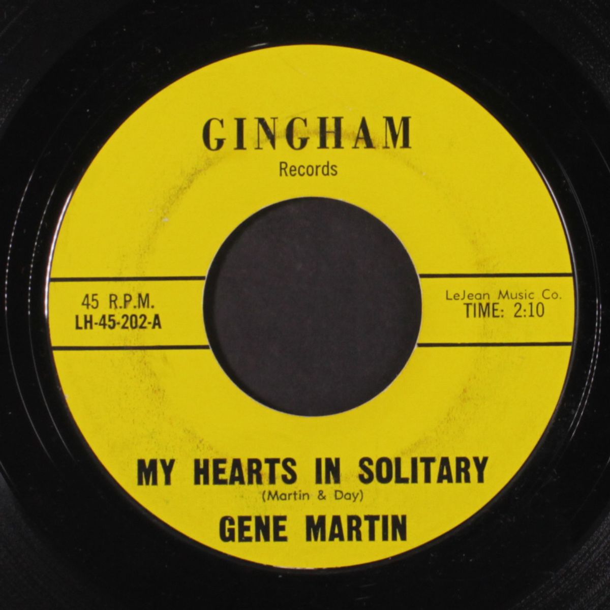 my hearts in solitary / love's no joke by GENE MARTIN