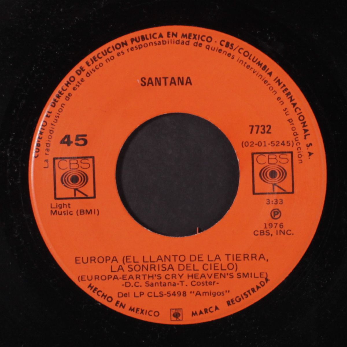 europa (earth's cry heaven's smile / levame contigo (take me with you) by SANTANA
